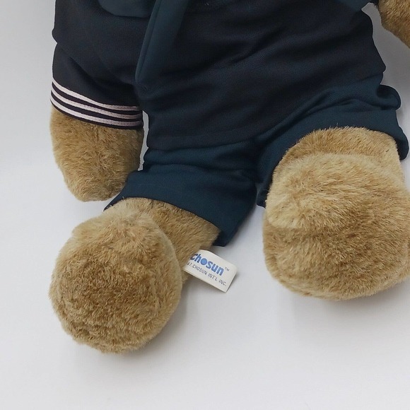 Vintage Chosun Navy Sailor Teddy‎ Bear 1987 22" Beige Plush Korea - Picture 4 of 7